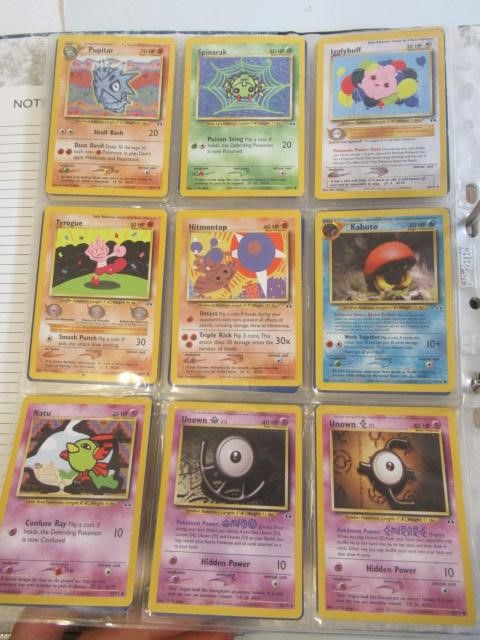 A collection of Pokemon cards, comprising 118 Pokemon and 12 trainer cards. 65 are 1999 Pokemon Image