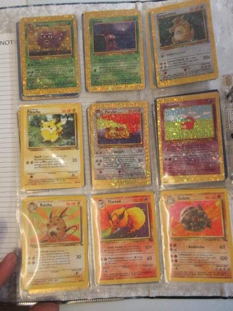 A collection of Pokemon cards, comprising 118 Pokemon and 12 trainer cards. 65 are 1999 Pokemon Image