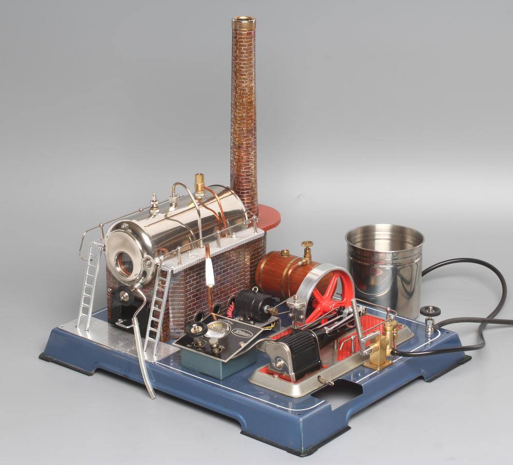 Wilesco D24 steam engine with accessories, boxed E (Est. plus 24% premium inc. VAT) Image