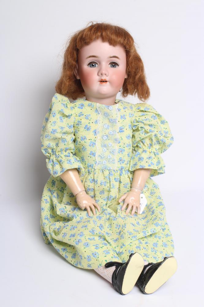 A Heinrich Handwerck bisque socket head doll Image