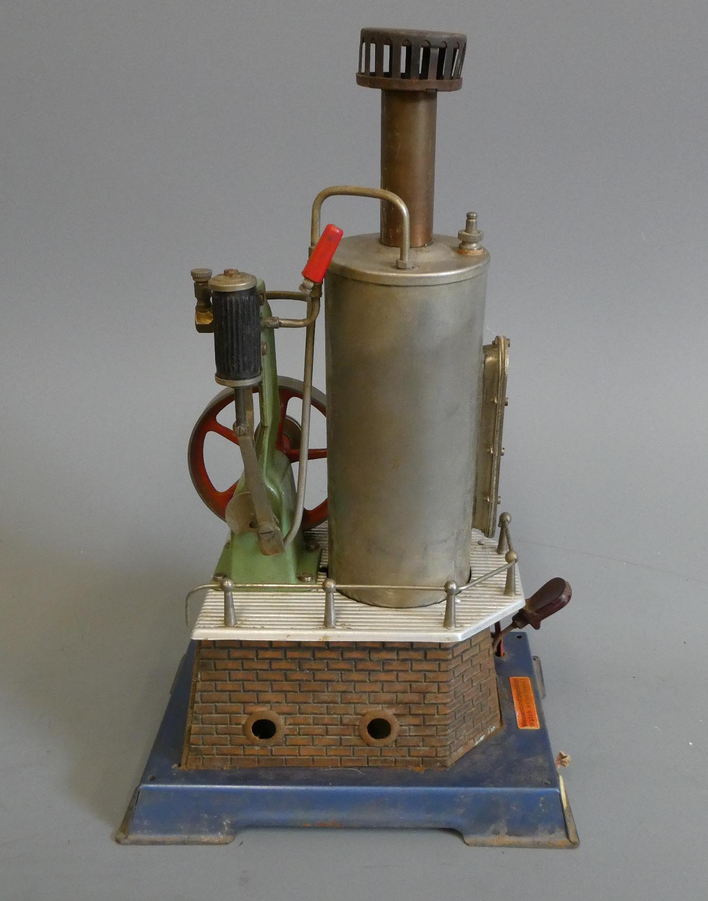 Wilesco vertical single cylinder steam engine, F-P (Est. plus 24% premium inc. VAT) Image