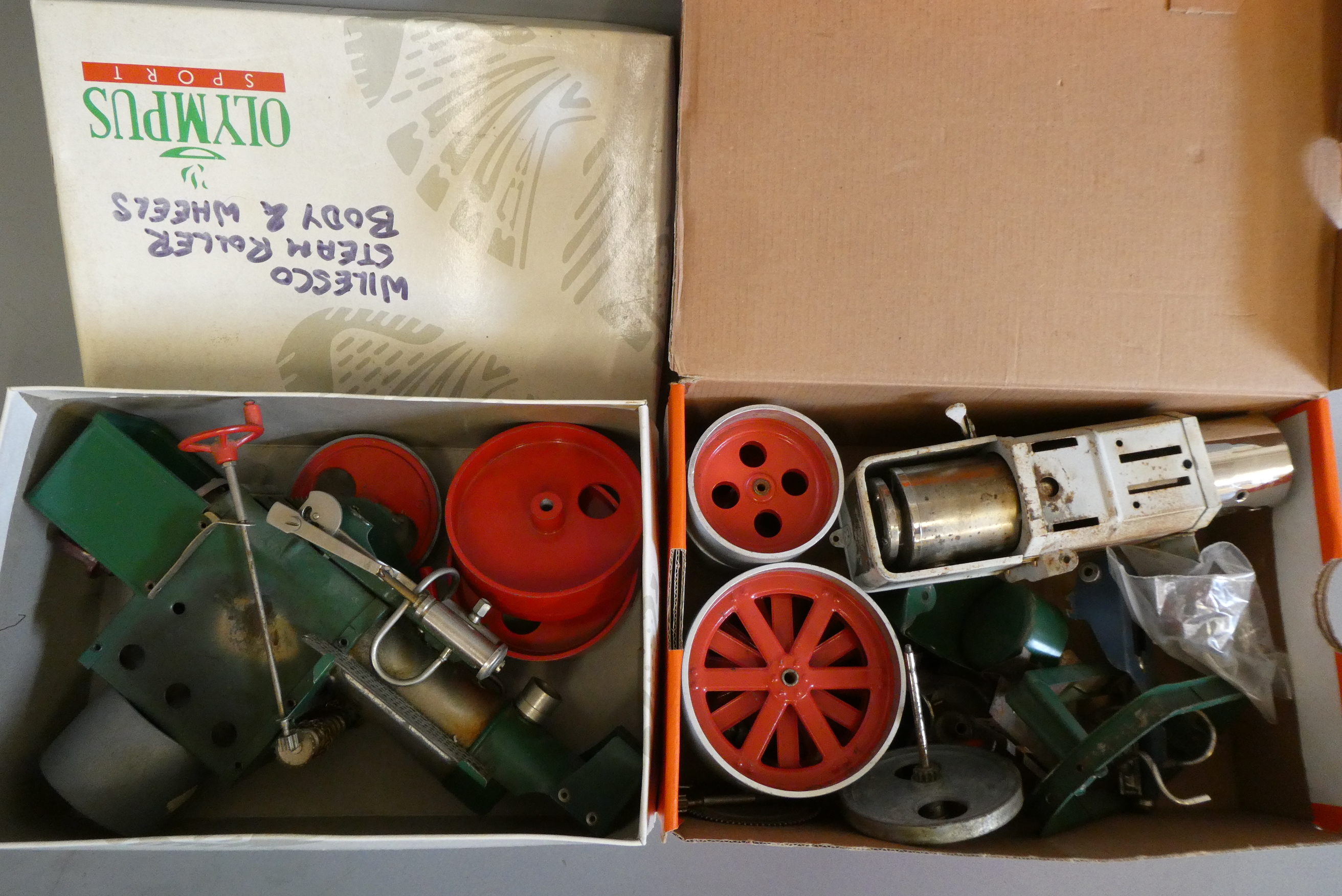 A quantity of parts from Wilesco road steam engines, F-P (Est. plus 24% premium inc. VAT) Image