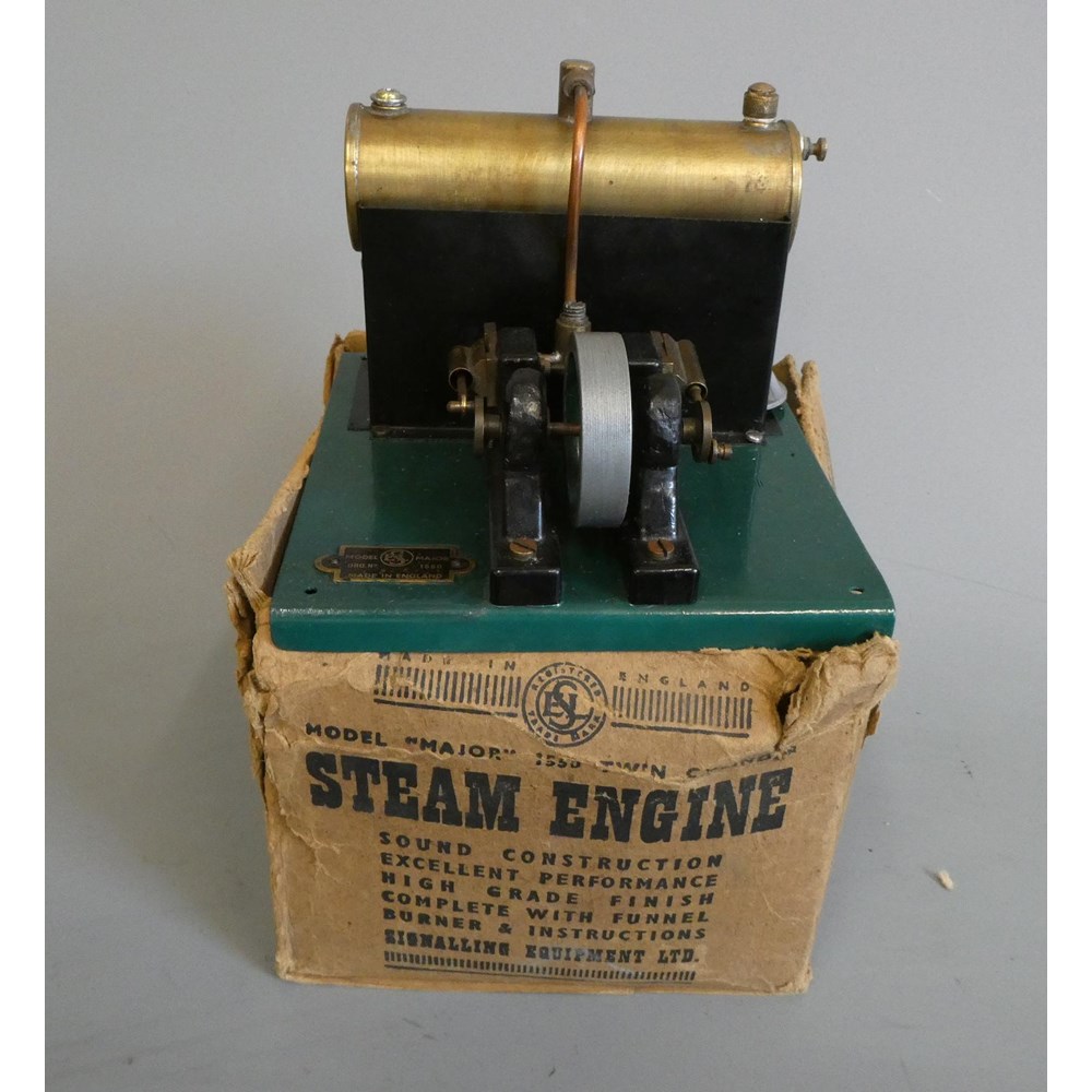 S.e.l. major twin steam engine, box af, model f (est. plus 24% premium ...