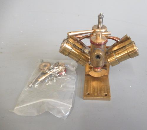 Twin V oscillating marine engine with reversing valve, E (Est. plus 24% premium inc. VAT) Image