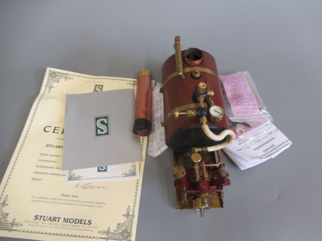 Stuart Pelican engine with wood lagged boiler, E (Est. plus 24% premium inc. VAT) Image