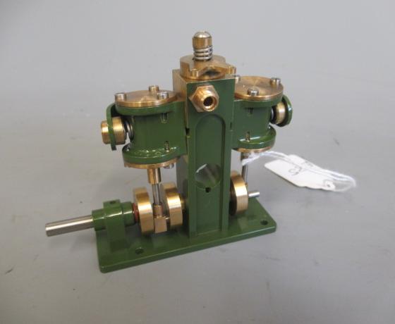Stuart Puffin twin cylinder oscillating engine, unused, E (Est. plus 24% premium inc. VAT) Image