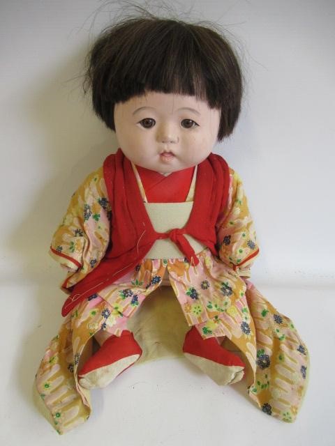 Five Japanese dolls, all with composition heads, fixed eyes and national dress (Est. plus 24% Image