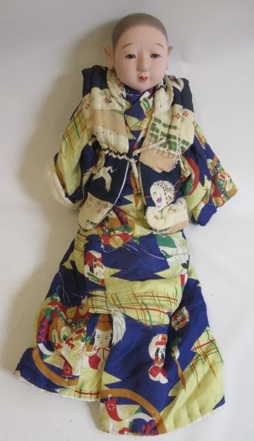 Five Japanese dolls, all with composition heads, fixed eyes and national dress (Est. plus 24% Image