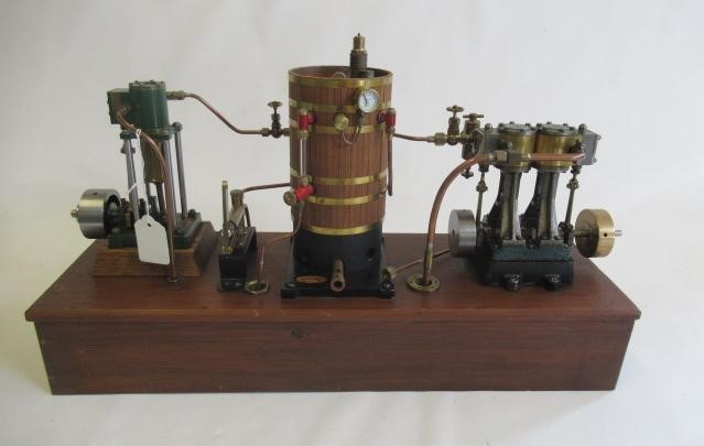 Steam plant comprising a Cotswold gas fired tubed boiler with water pump Image