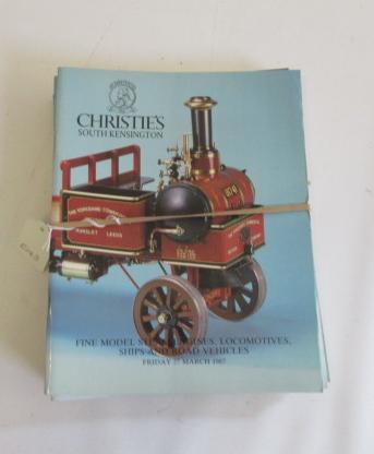 Eight Christie's auction catalogues for steam and engineering models from the 1980's (Est. plus 24% Image