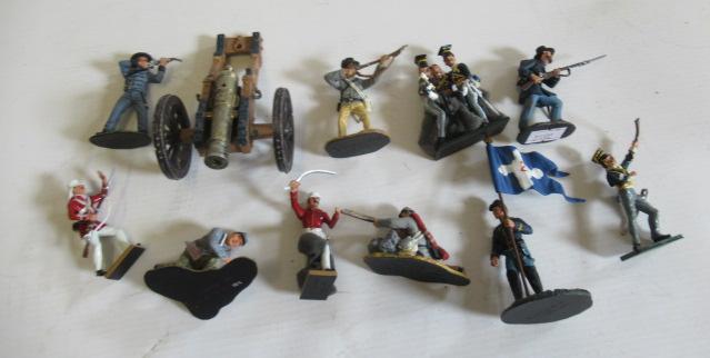 Unboxed Britains Made in China 60mm figures of American Civil War, Napoleon and French Legion, G Image