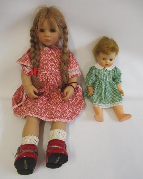 Two late 20th century dolls, comprising a 26" Anna doll by Annette Himstedt with fixed eyes and Image