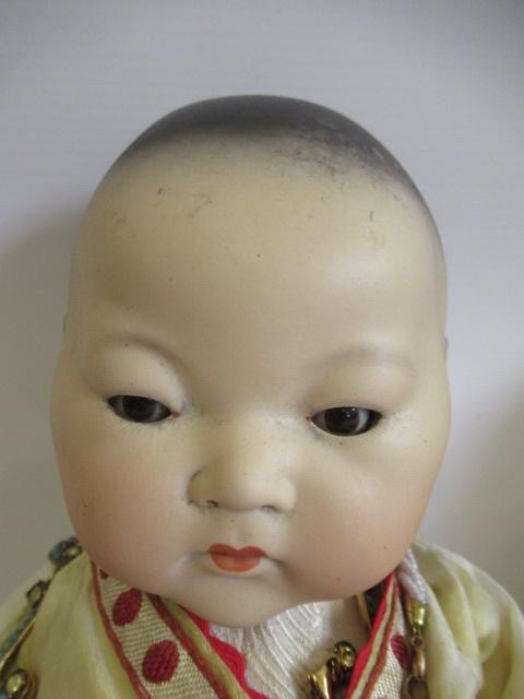 Two Armand Marseille Japanese bisque socket head dolls Image