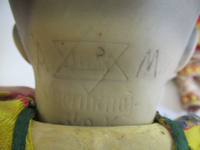 Two Armand Marseille Japanese bisque socket head dolls Image