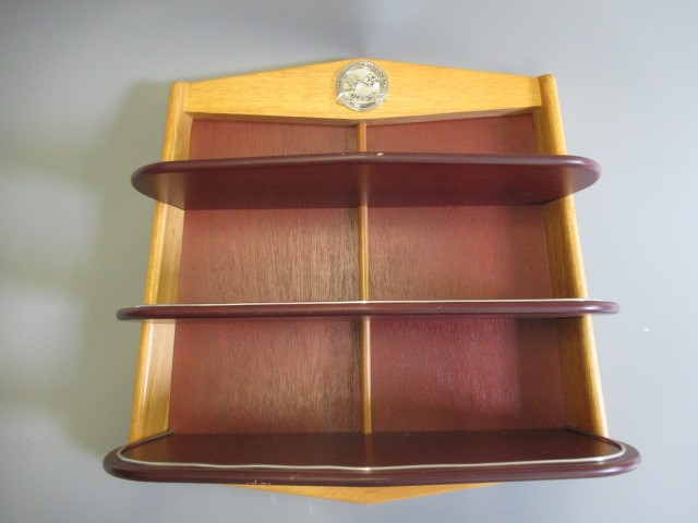 Franklin Mint 1955 Corvette, 1986 Corvette, 1968 Corvette and wooden Corvette display stand (Est. Image