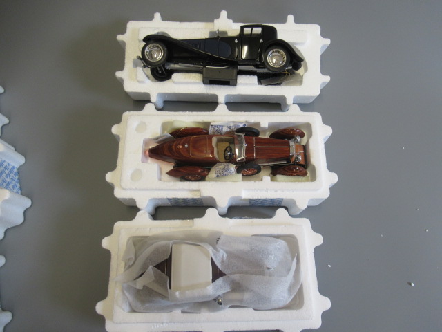 Franklin Mint 1925 Hispano Suiza Kellner H63, 1924 Hispano Suiza tulip wood and Bugatto Royal Coupe Image