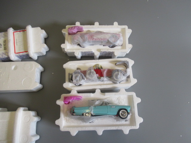 Franklin Mint 1928 Stutz Black Hawk, 1957 Chevrolet Corvette and 1956 Ford Thunderbird, all items Image