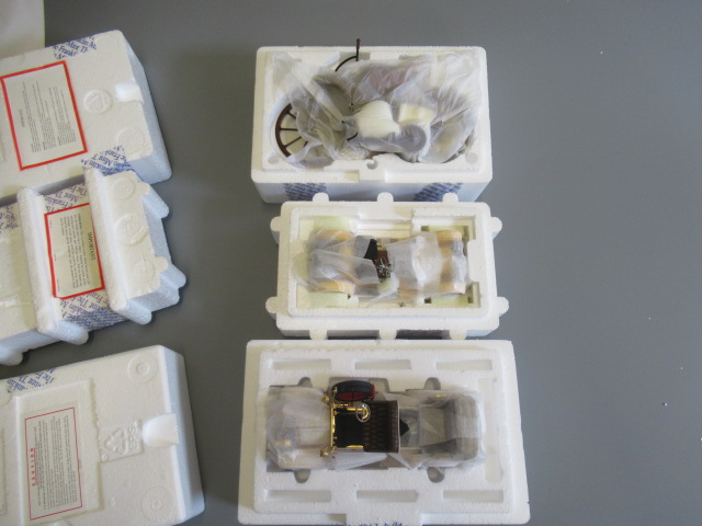 Franklin Mint 1915 Stutz Bearcat, 1904 Mercedes Simplex and 1885 Daimler Single Track, all items Image