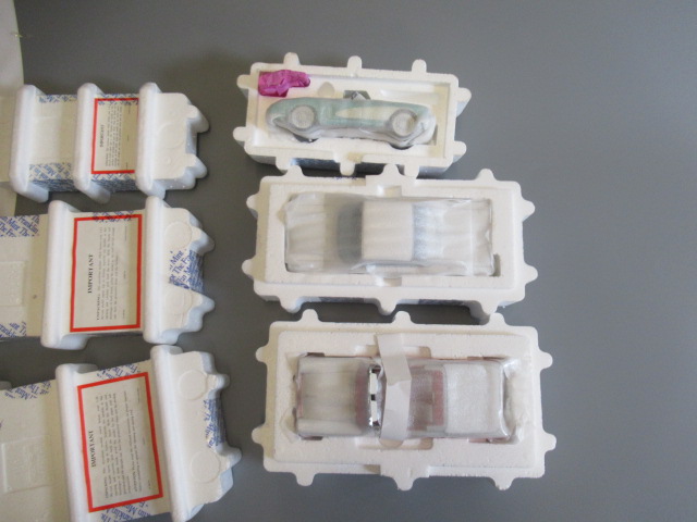Franklin Mint 1957 Ford Fairlane 500 Skyliner, 1960 Chevrolet Impala and 1956 Corvette, all items Image