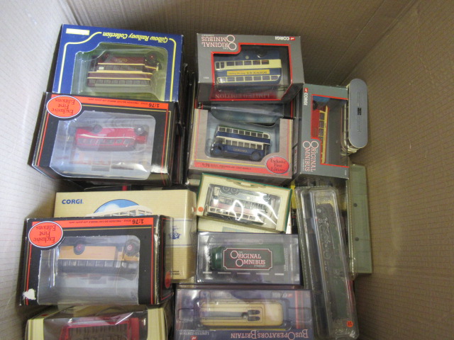 Lledo, EFE, Corgi and other bus and tram models, all items boxed, E (Est. plus 24% premium inc. VAT) Image