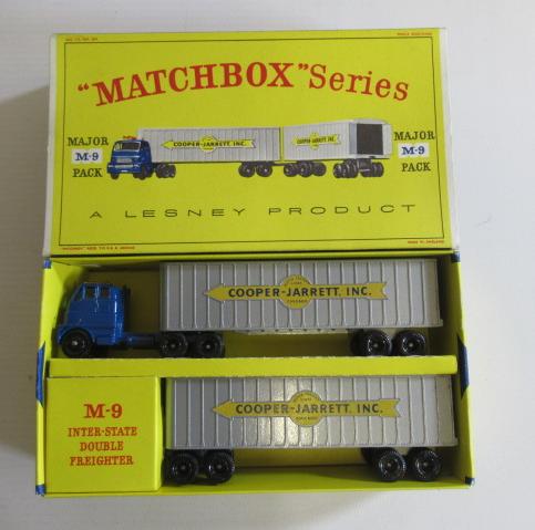 Matchbox M-9 Major Pack Inter-State Double Freighter, box M, model M (Est. plus 24% premium inc. Image