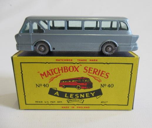 Matchbox 40b Leyland Tiger Coach, first type box M, model M (Est. plus 24% premium inc. VAT) Image