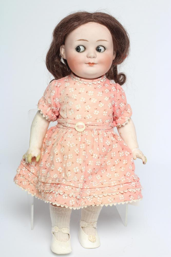 A Gebruder Heubach googly eye bisque socket head doll Image