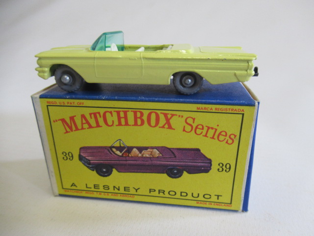 Matchbox 39b Pontiac Convertible, box M, model M (Est. plus 24% premium inc. VAT) Image