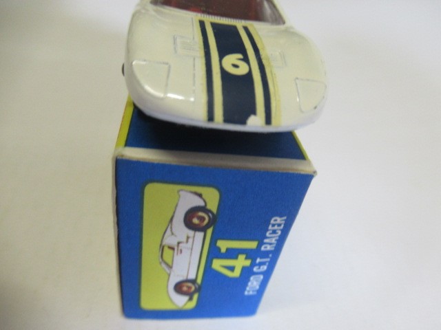 Matchbox 41c Ford GT40, box M, model M, very small piece missing on transfer (Est. plus 24% premium Image
