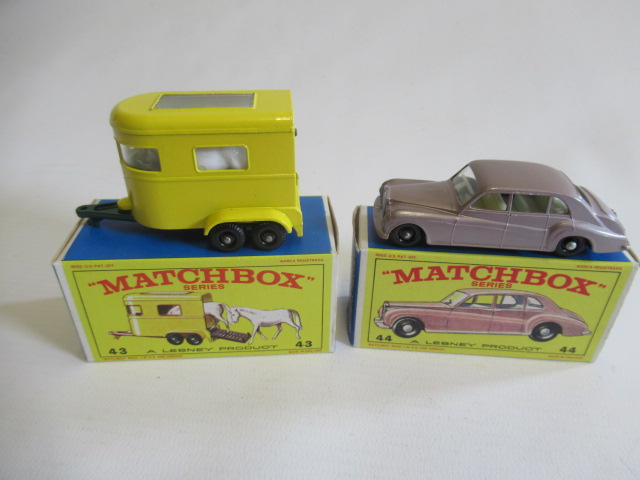 Matchbox 43c Pony Trailer, box M, model M, 44b Rolls Royce Phantom V, box M, model M (Est. plus 24% Image