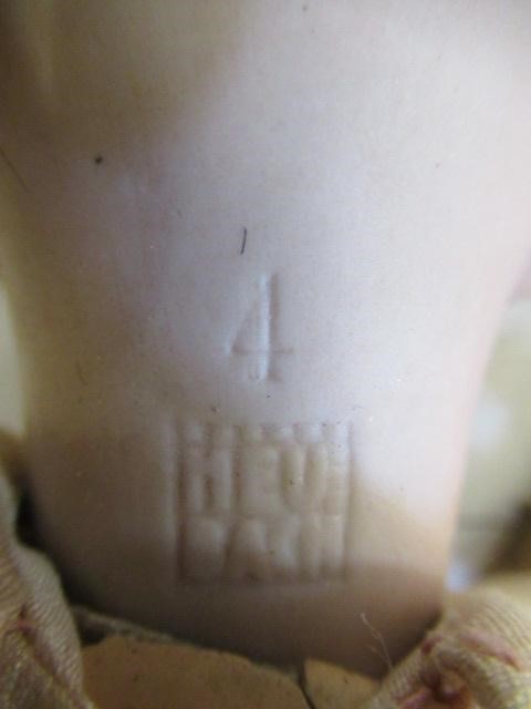 A rare Gebruder Heubach bisque socket head doll Image
