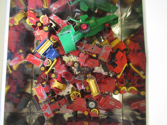 Playworn Matchbox combine harvesters, most items have paint loss or damage, F-P (Est. plus 24% Image