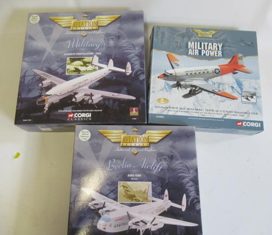 Aviation Archive Lockhead Constellation, US Navy Douglas R4D-5 and Skyways Avro York, all items Image