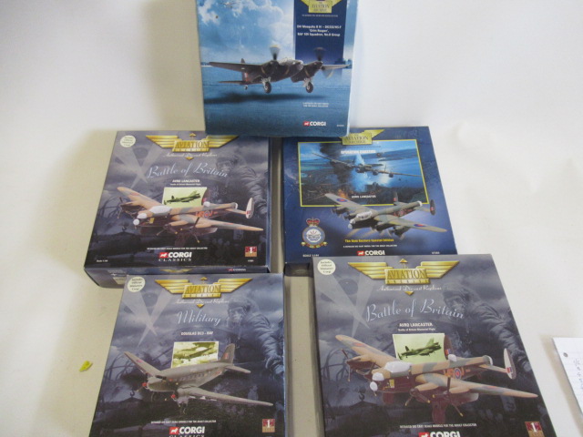 Aviation Archive RAF Douglas DC3, DH Mosquito RAF 109 Squadron, 2 x Avro Lancaster B.B. Memorial Image