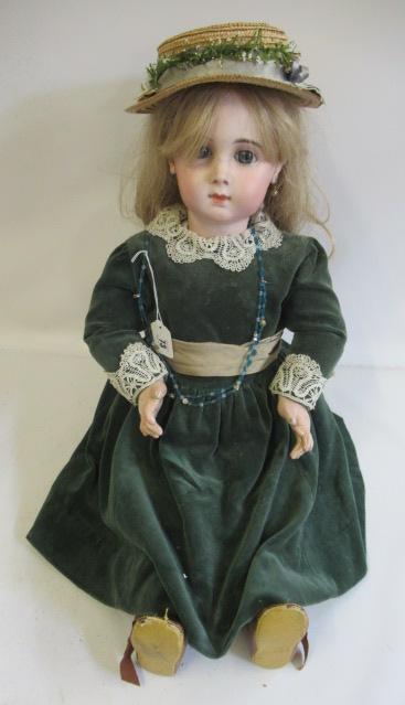 A Jumeau bisque socket head doll Image
