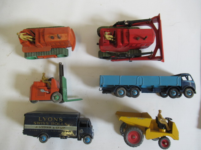 Six Dinky toy vehicles comprising 501 Foden wagon Image