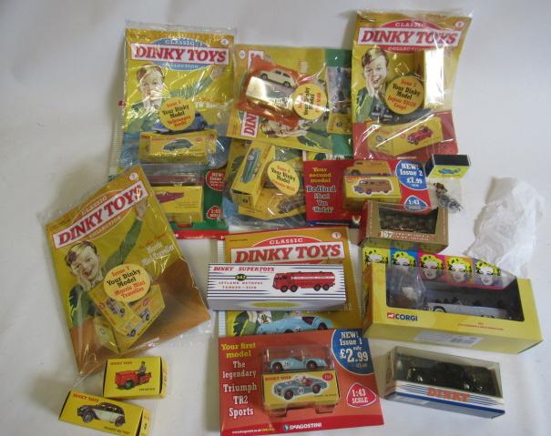Atlas Editions Dinky cars including Kodak van, Citroen DS19 Ford Thunderbird and Leyland Esso Image