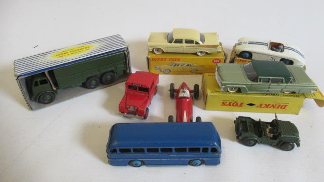 Eight Dinky vehicles comprising 191 Dodge Royal Image