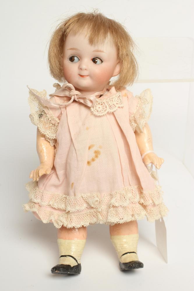 A Gebruder Heubach googly eye bisque socket head doll Image
