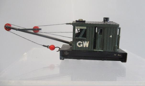 009 narrow gauge Backwood miniatures mobile steam crane, brass construction with 0-4-0 motorised Image