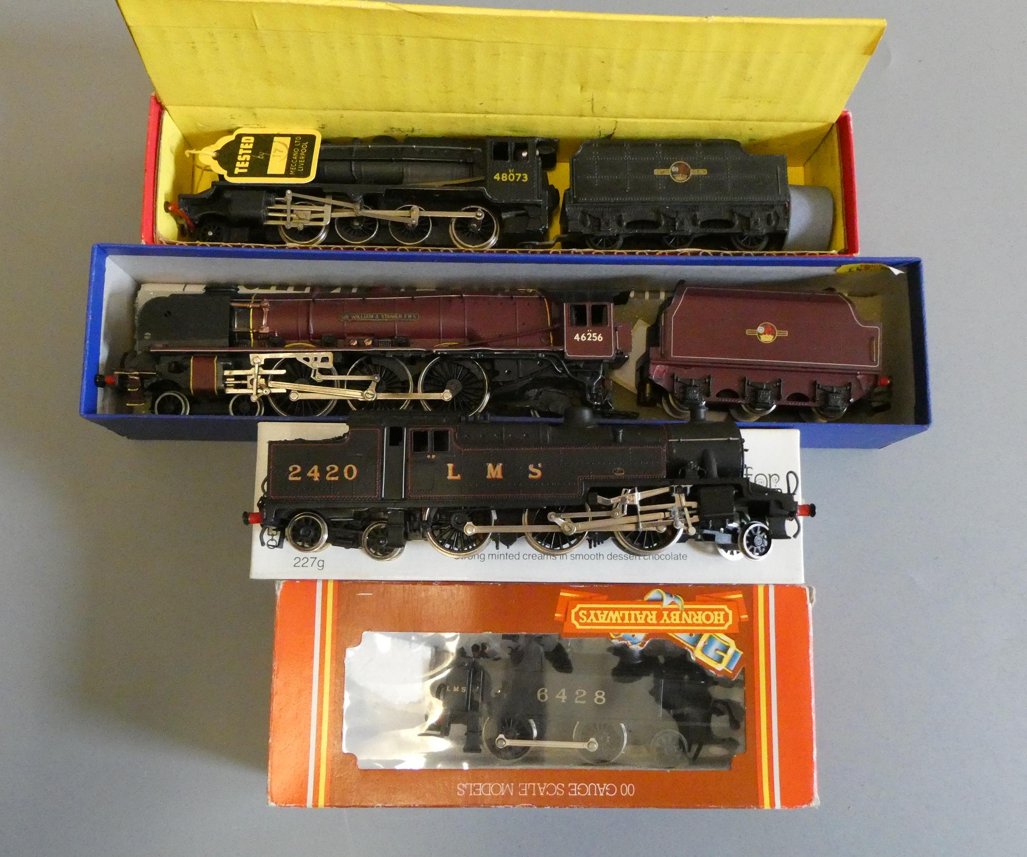 Two kit built locomotives comprising L.M.S. 2420 2-6-4T, L.M.S. Chopper 2-4-0T Hornby Dublo 8F 48073 Image