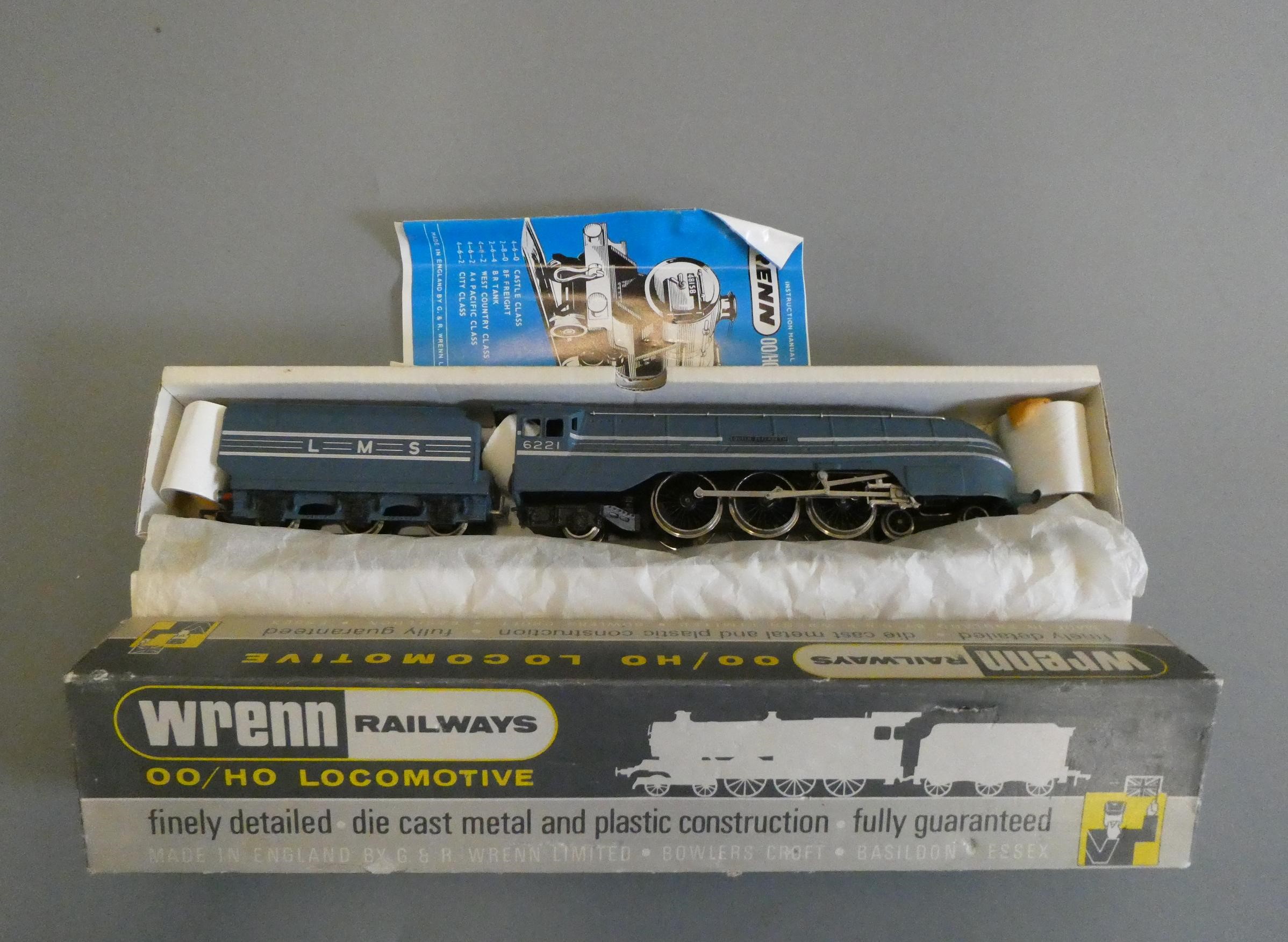 Wrenn Railways W2301 Queen Elizabeth in L.M.S. blue, boxed, E-M (Est. plus 24% premium inc. VAT) Image