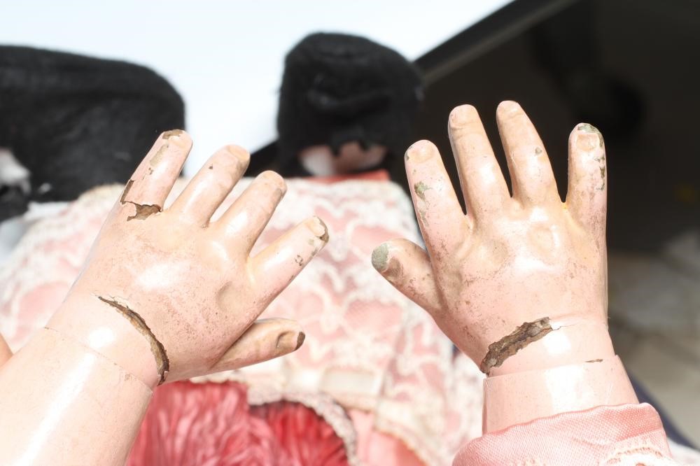 A Jumeau bisque socket head doll Image