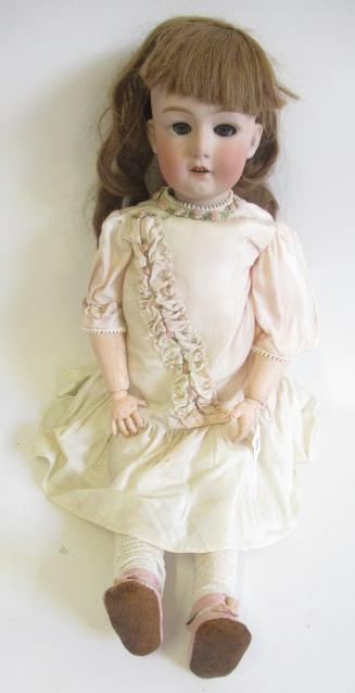 A Gebruder Heubach bisque socket head doll Image