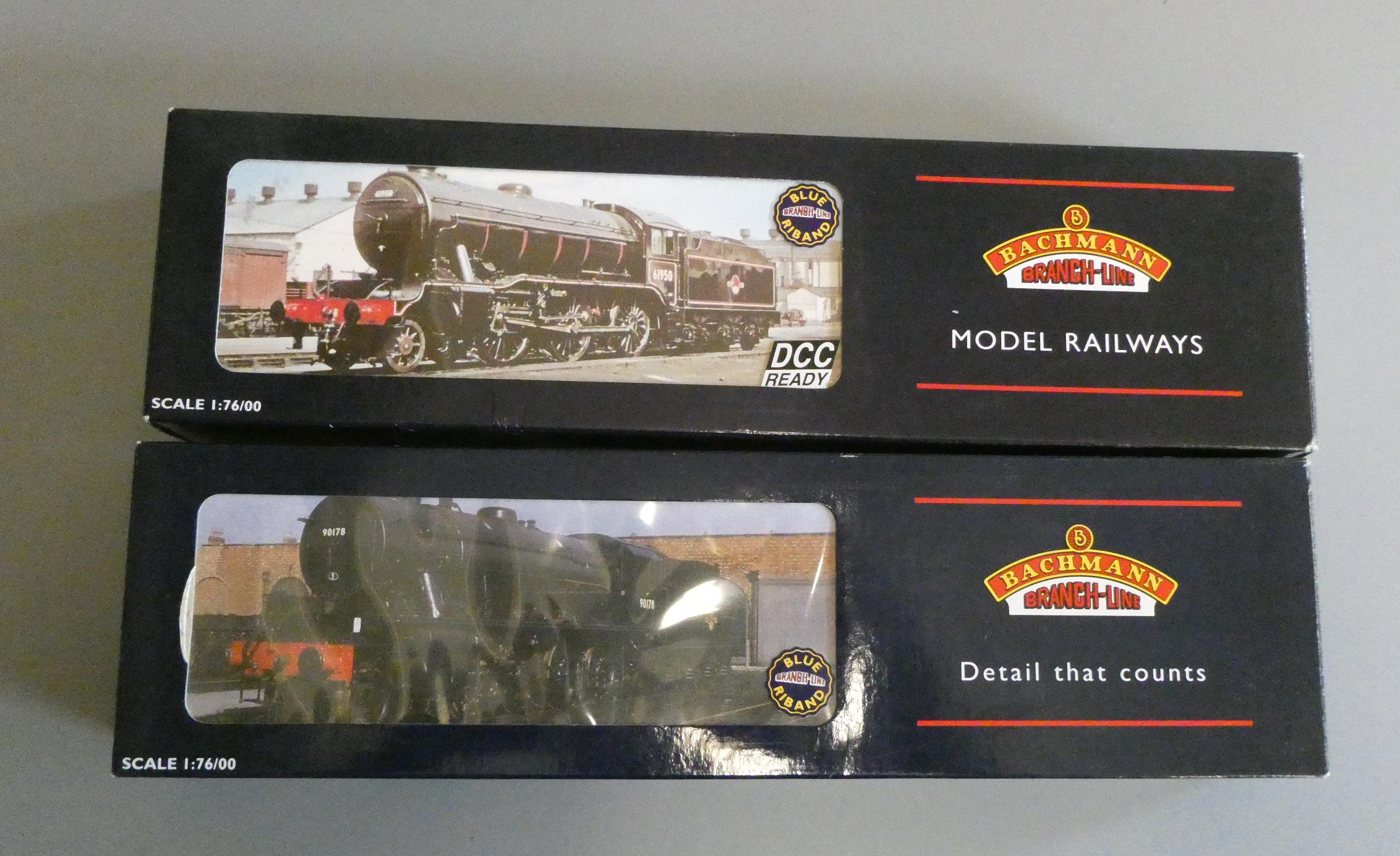 Two Bachmann locomotives comprising WD 2-8-0 L.N.E.R. black, K3 L.N.E.R. black, boxed, E-M (Est. Image