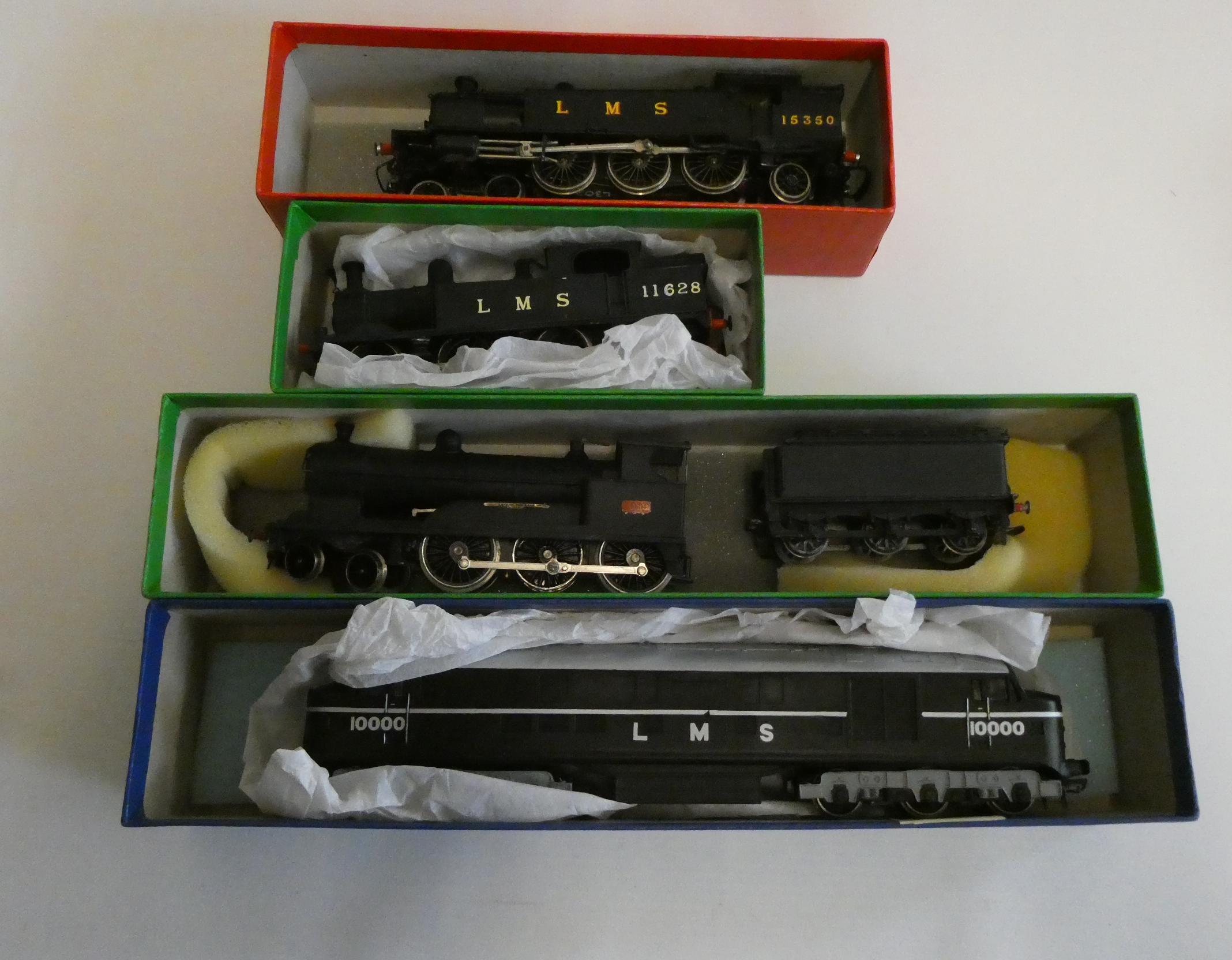 Four L.M.S. kit built locomotives comprising 10000 class diesel, 4-6-0 Lady of the Lake in black, Image
