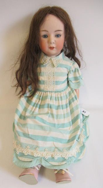 A Heubach bisque socket head doll Image