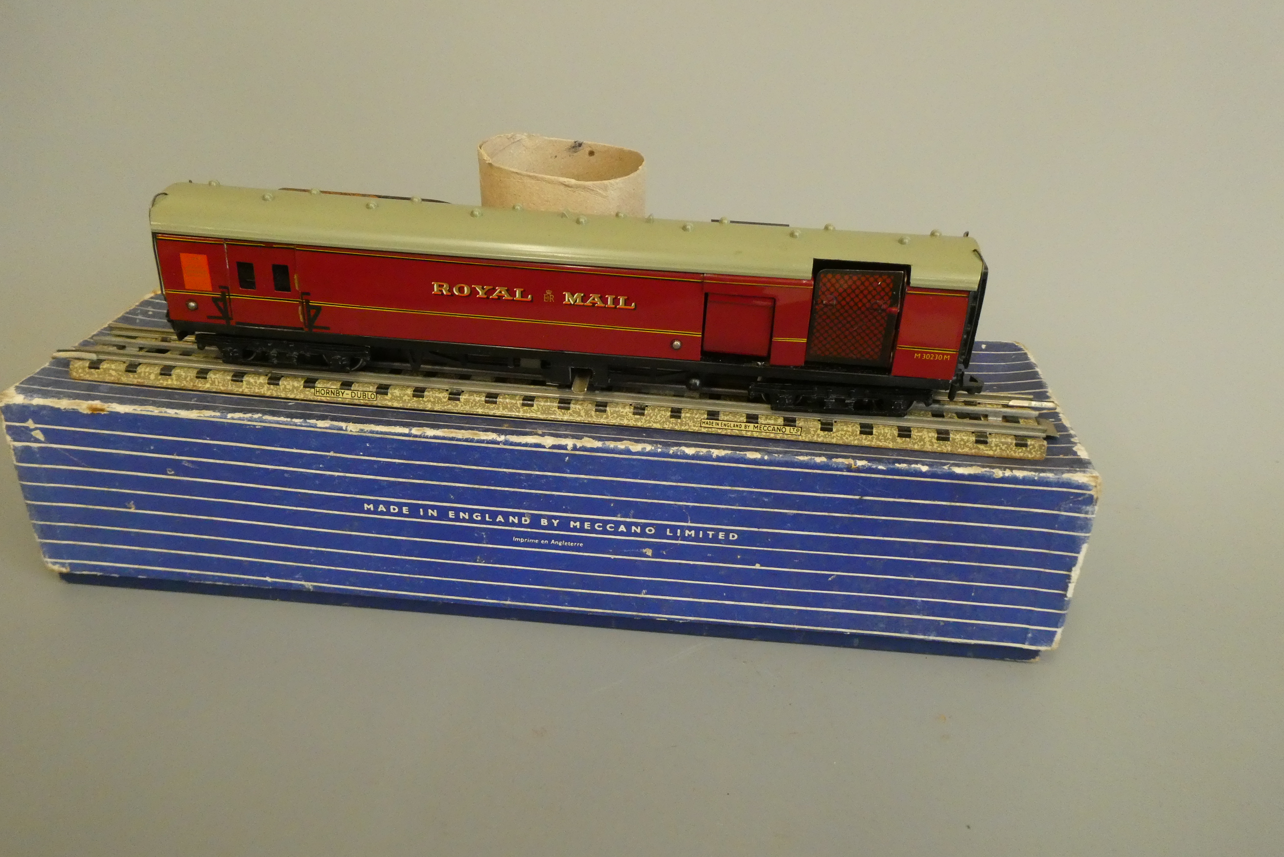 A possibly unique Hornby Dublo Super Detail operating T.P.O. coach Image
