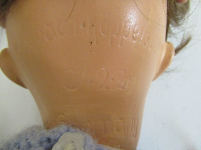 Two bisque socket head German dolls Image