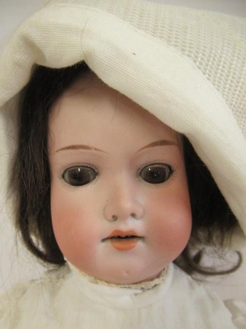 Two bisque socket head German dolls Image